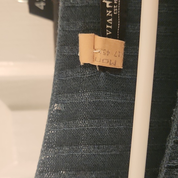 SET! Peruvian Connection Heathered Teal Ribbed Dorsay(?) Skirt (L) & Top (XL) - Picture 3 of 6